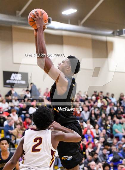 Thumbnail 1 in Rancho Christian vs. Christ the King (Hoophall West Tournament )  photogallery.