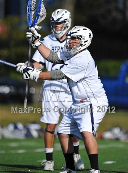 Thumbnail 2 in St. Augustine Prep vs. La Salle College (Checking for Cancer Invitational) photogallery.