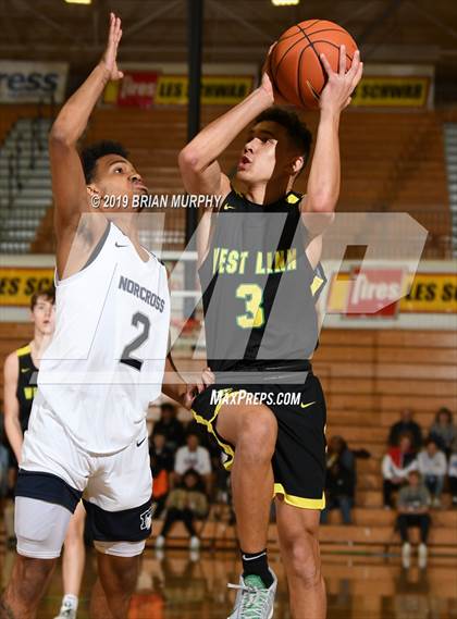 Thumbnail 1 in Norcross vs. West Linn (Les Schwab Invitational) photogallery.