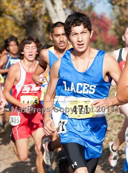 Thumbnail 1 in CIF State Cross Country Championships (Boys Division IV) photogallery.