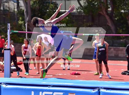Thumbnail 2 in Serra Top 7 San Mateo (Boys High Jump) photogallery.