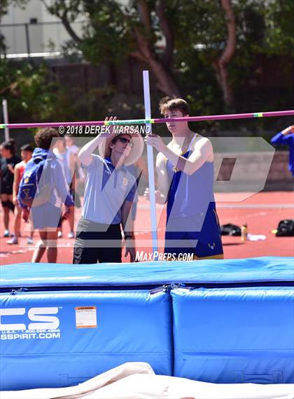 Thumbnail 2 in Serra Top 7 San Mateo (Boys High Jump) photogallery.
