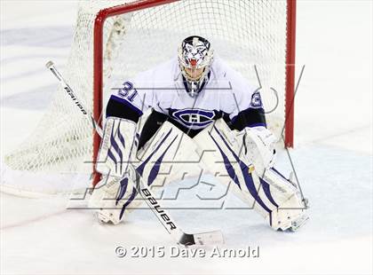 Thumbnail 1 in Woburn Memorial vs Springfield Cathedral (MIAA Super 8 Game 1) photogallery.