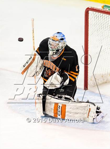 Thumbnail 2 in Woburn Memorial vs Springfield Cathedral (MIAA Super 8 Game 1) photogallery.