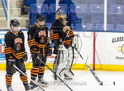 Thumbnail 2 in Woburn Memorial vs Springfield Cathedral (MIAA Super 8 Game 1) photogallery.