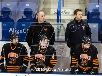 Thumbnail 2 in Woburn Memorial vs Springfield Cathedral (MIAA Super 8 Game 1) photogallery.