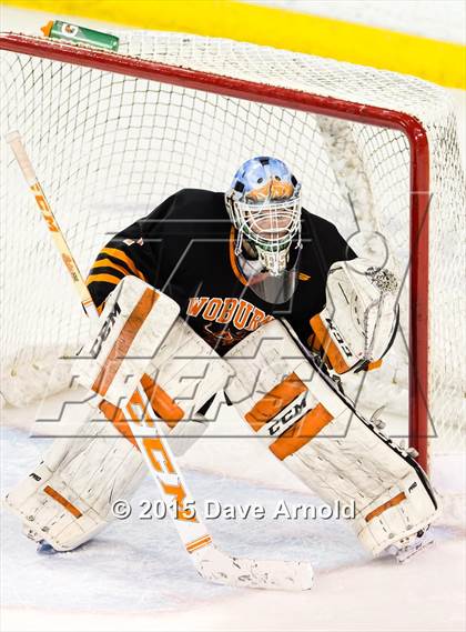 Thumbnail 1 in Woburn Memorial vs Springfield Cathedral (MIAA Super 8 Game 1) photogallery.