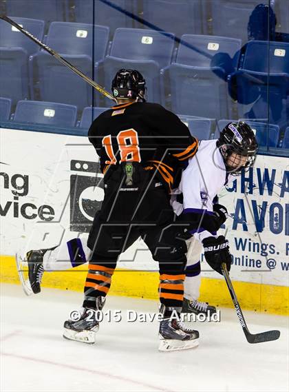 Thumbnail 1 in Woburn Memorial vs Springfield Cathedral (MIAA Super 8 Game 1) photogallery.
