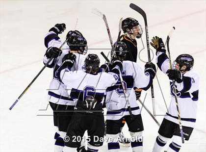 Thumbnail 2 in Woburn Memorial vs Springfield Cathedral (MIAA Super 8 Game 1) photogallery.