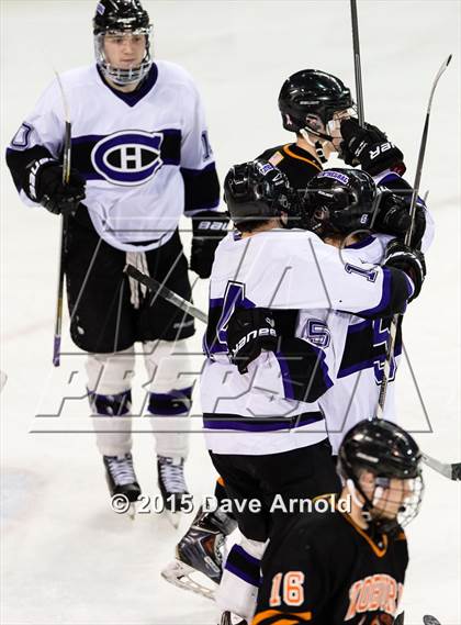 Thumbnail 3 in Woburn Memorial vs Springfield Cathedral (MIAA Super 8 Game 1) photogallery.