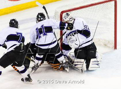 Thumbnail 1 in Woburn Memorial vs Springfield Cathedral (MIAA Super 8 Game 1) photogallery.