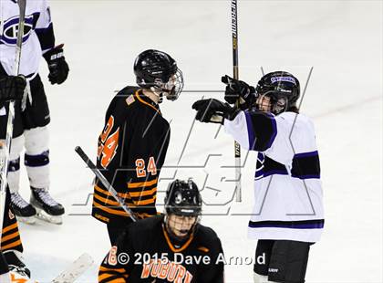 Thumbnail 2 in Woburn Memorial vs Springfield Cathedral (MIAA Super 8 Game 1) photogallery.