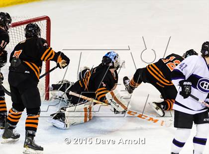 Thumbnail 2 in Woburn Memorial vs Springfield Cathedral (MIAA Super 8 Game 1) photogallery.
