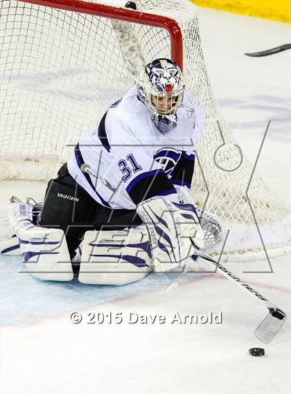Thumbnail 2 in Woburn Memorial vs Springfield Cathedral (MIAA Super 8 Game 1) photogallery.
