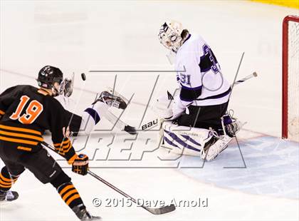 Thumbnail 2 in Woburn Memorial vs Springfield Cathedral (MIAA Super 8 Game 1) photogallery.