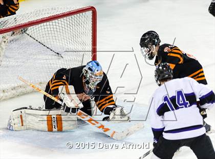 Thumbnail 1 in Woburn Memorial vs Springfield Cathedral (MIAA Super 8 Game 1) photogallery.