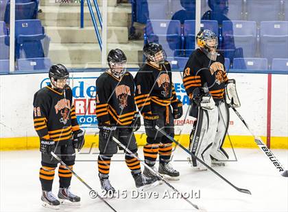 Thumbnail 1 in Woburn Memorial vs Springfield Cathedral (MIAA Super 8 Game 1) photogallery.