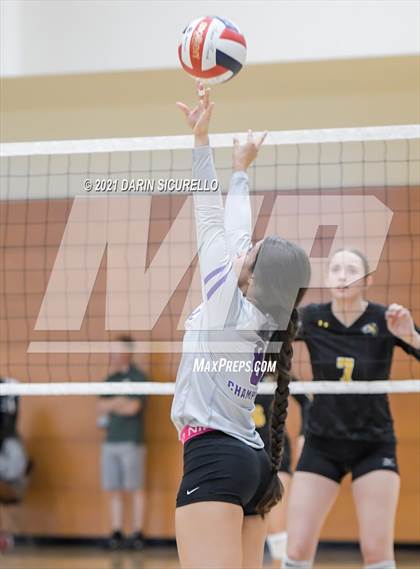 Thumbnail 2 in Arizona Lutheran Academy vs. Cesar Chavez (EPIC Tournament Chandler Prep Invite)  photogallery.