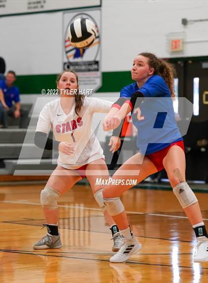 Thumbnail 2 in Western Boone vs. Guerin Catholic (IHSAA 3A Regional Championship) photogallery.