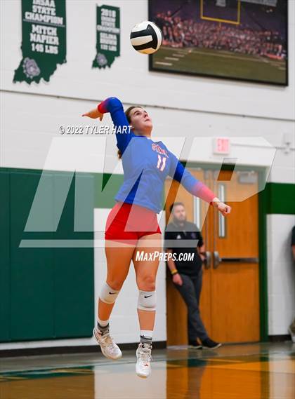 Thumbnail 3 in Western Boone vs. Guerin Catholic (IHSAA 3A Regional Championship) photogallery.