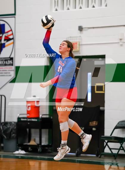 Thumbnail 1 in Western Boone vs. Guerin Catholic (IHSAA 3A Regional Championship) photogallery.