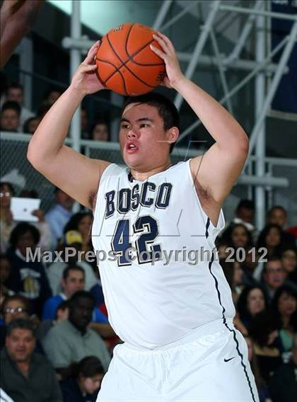 Thumbnail 3 in Mater Dei vs. St. John Bosco photogallery.