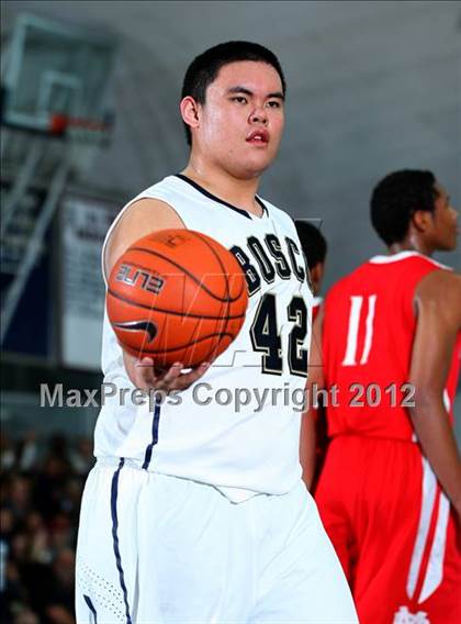 Thumbnail 2 in Mater Dei vs. St. John Bosco photogallery.