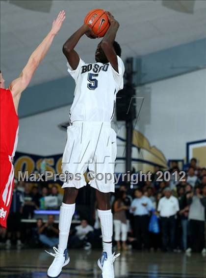 Thumbnail 1 in Mater Dei vs. St. John Bosco photogallery.