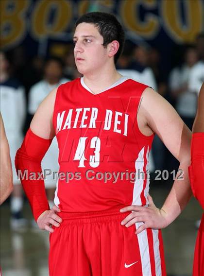 Thumbnail 2 in Mater Dei vs. St. John Bosco photogallery.