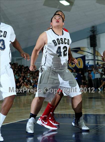 Thumbnail 1 in Mater Dei vs. St. John Bosco photogallery.