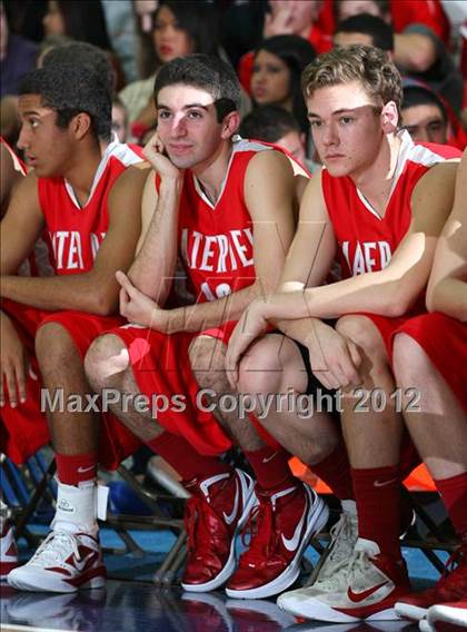 Thumbnail 3 in Mater Dei vs. St. John Bosco photogallery.