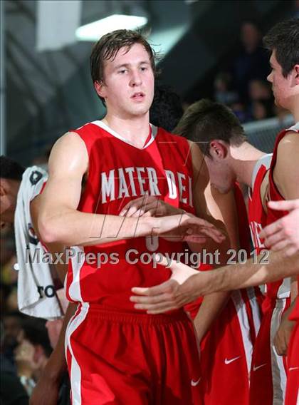 Thumbnail 3 in Mater Dei vs. St. John Bosco photogallery.