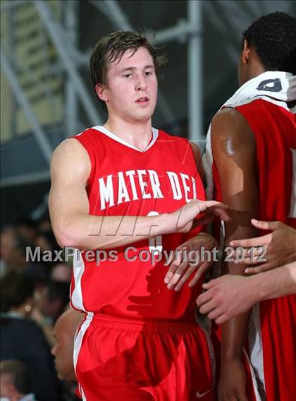 Thumbnail 2 in Mater Dei vs. St. John Bosco photogallery.
