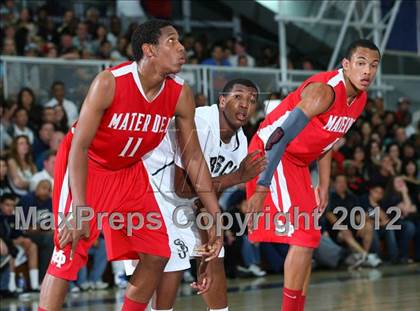 Thumbnail 2 in Mater Dei vs. St. John Bosco photogallery.