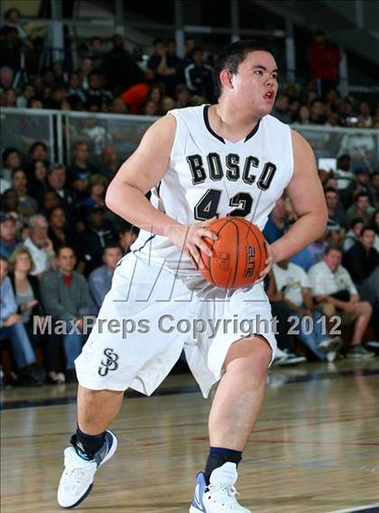Thumbnail 2 in Mater Dei vs. St. John Bosco photogallery.
