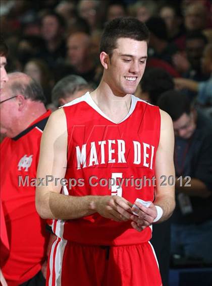 Thumbnail 3 in Mater Dei vs. St. John Bosco photogallery.
