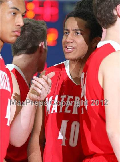 Thumbnail 1 in Mater Dei vs. St. John Bosco photogallery.