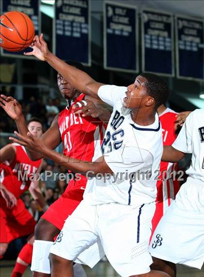 Thumbnail 2 in Mater Dei vs. St. John Bosco photogallery.