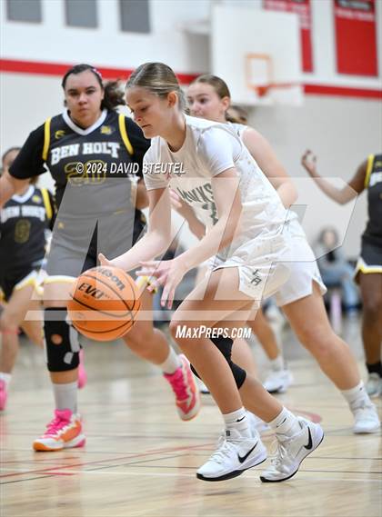 Thumbnail 3 in Ben Holt College Prep Academy vs. Liberty Ranch (Sac Adventist Holiday Invitational) photogallery.