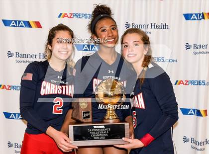 Thumbnail 1 in Chandler Prep vs. Scottsdale Christian Academy (AIA 2A Final Awards) photogallery.