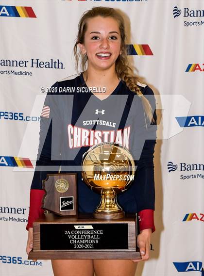 Thumbnail 2 in Chandler Prep vs. Scottsdale Christian Academy (AIA 2A Final Awards) photogallery.
