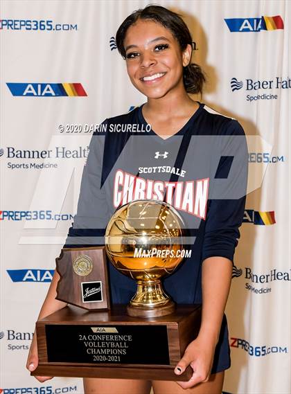 Thumbnail 2 in Chandler Prep vs. Scottsdale Christian Academy (AIA 2A Final Awards) photogallery.