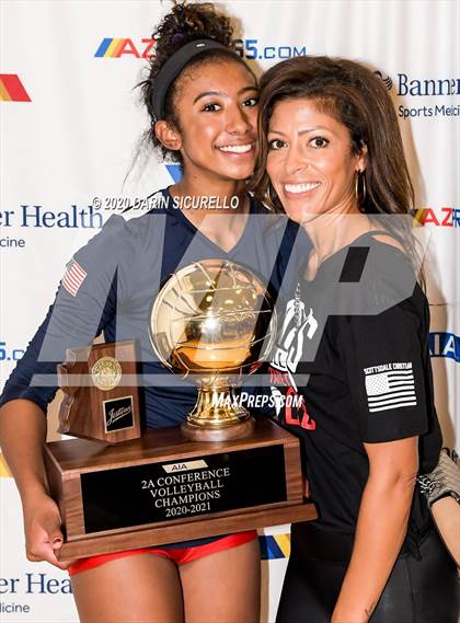 Thumbnail 3 in Chandler Prep vs. Scottsdale Christian Academy (AIA 2A Final Awards) photogallery.