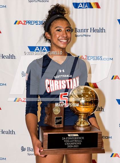 Thumbnail 1 in Chandler Prep vs. Scottsdale Christian Academy (AIA 2A Final Awards) photogallery.