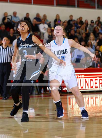 Thumbnail 2 in Linfield Christian vs. Montclair (CIF SS D5AA Finals) photogallery.