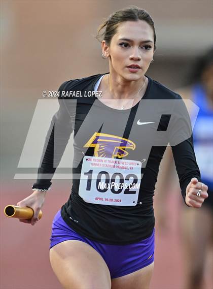 Thumbnail 3 in UIL Track & Field 6A Region 3 Regional Final Preliminaries (4 x 400 Meter) photogallery.