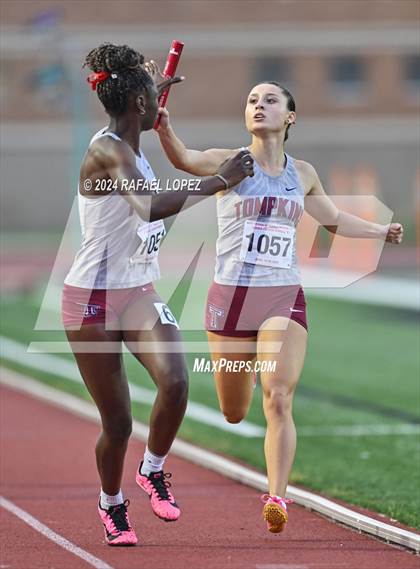 Thumbnail 1 in UIL Track & Field 6A Region 3 Regional Final Preliminaries (4 x 400 Meter) photogallery.
