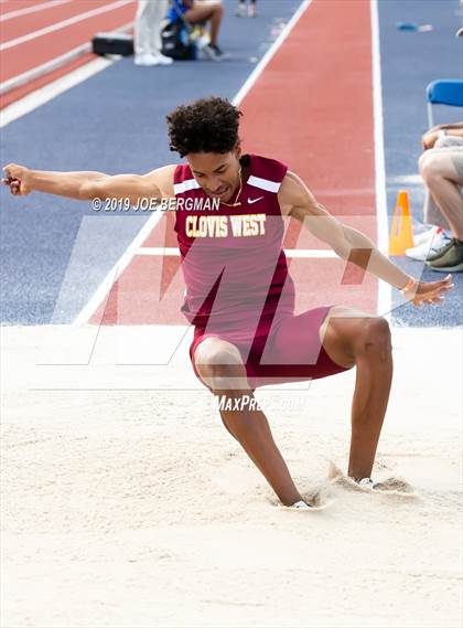 Thumbnail 2 in CIF Track and Field Championships (Boys Long Jump - Day 1) photogallery.