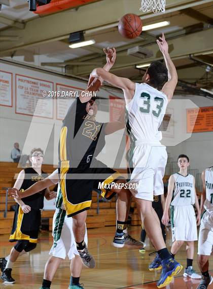 Thumbnail 1 in Bosco Tech vs. Providence (Pasadena Poly Tournament) photogallery.