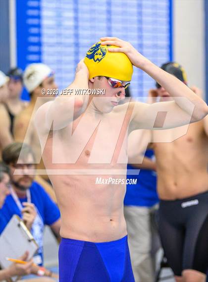 Thumbnail 1 in NCHSAA 3A Swimming Championship photogallery.